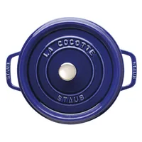 Staub La Cocotte 24cm rund dunkelblau, Gusseisen