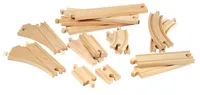 BRIO Eisenbahn Mittleres Schienensortiment - Kategorie: Schienen & Weichen - Altersempfehlung ab: 3 Jahren - Material: Holz - Nachhaltigkeit: FSC®