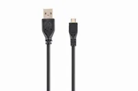 Gembird CCP-MUSB2-AMBM-1M USB cable USB 2.0 Micro-USB B USB A Black
