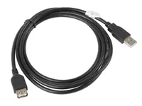 LANBERG USB EXTENSION CABLE 2.0 AM-AF 1.8M (BLACK) CA-USBE-10CC-0018-BK