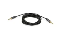 Equip Audiokabel 3.5mm StSt Metallst. 2.50m schwarz Polybeutel