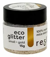 Reslin Eco glitter 15g - Small gold
