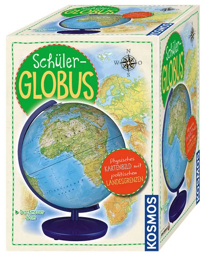 Kosmos 67303 globe Physical globe 26 cm
