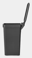 Brabantia Recyclingbehälter StepUp 10 l, Dunkelgrau - Material: Recycling Kunststoff - Fassungsvermögen: 10 l - Anzahl Behälter: 1 - Detailfarbe: Dunkelgrau - Form: Eckig
