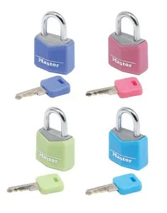 Master Lock 4 Vorhängeschlösser 3-Stift-Zyl. 20mm 9120EURQCOLNOP