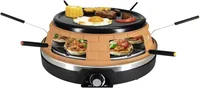 Nouvel Pizzadom für 6 Personen - Anzahl Personen: 6 - Detailfarbe: Braun - Schwarz - Leistung: 1200 W - Produkttyp: Pizzadom