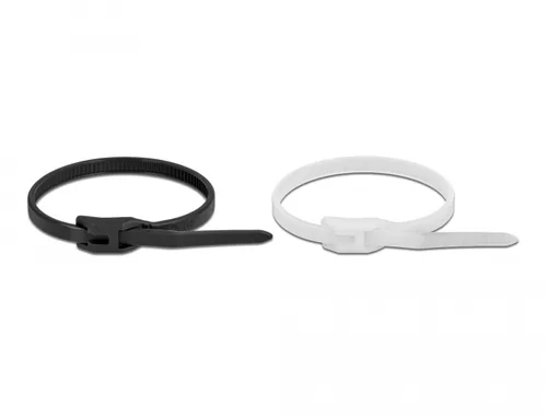 DeLOCK Cable tie with flat head L 110 x W 2.5 mm 100 pieces