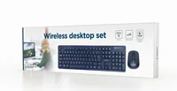 gembird Kabelloses Desktop-Set schwarz DE-Layout