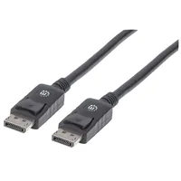 MANHATTAN DisplayPort Kabel StSt 1.0m geschirmt schwarz