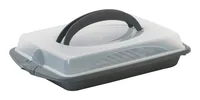 Kela Cakeplatte Deli Dunkelgrau/Weiss - Produkttyp: Cakeplatte - Materialtyp: Kunststoff - Material: Polypropylen (PP) - Detailfarbe: Dunkelgrau - Weiss - Anzahl Etagen: 1 × - Stapelbar: Nein