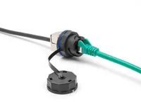für Delock RJ45 Einbaubuchsen 67047 und 67048 IP68 staub- und wasserdicht schwarz