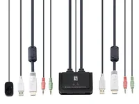LevelOne KVM Switch 2-Port USB HDMI-Kabel sw