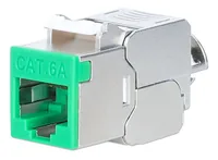 INTELLINET Cat6a 10G STP Keystone-Modul grün