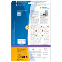 HERMA Inkjet Ordneretik. A4 weiß 61x297 mm Papier 75 St.