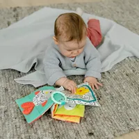 fehn Stoffbuch DoBabyDoo Koala - Material: Bouclette - Druckstoff - Frottee - Satin - Softvelour - Altersgruppe: Kleinkinder - Detailfarbe: Mehrfarbig - Alter ab: 3 Monate