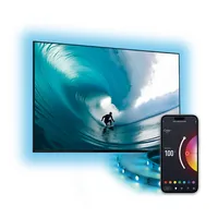 KSiX SmartLED TV-Streifen 2 m 480 lm RGB - Protokoll: WLAN - Lampensockel: LED fest verbaut - Smart Home: Kompatibel - Inklusive Netzteil: Nein - Dimmbar: nicht dimmbar - Set: Nein