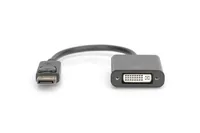 Digitus AK-340401-001-S video cable adapter 0,15 m DisplayPort DVI-I Schwarz
