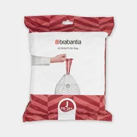 Brabantia Kehrichtsack PerfectFit J 20-25 l, 40 Stück - Parfümiert: Nein - Eigenschaften: Keine Eigenschaft - Verpackungseinheit: 40 Stück - Volumen: 25 l - Trageriemen: Ja - Material: Kunststoff