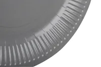 PRO nappe Einwegteller 23 cm, 20 Stück, Grau - Produkttyp: Einwegteller - Materialtyp: Papier - Material: Pappe - Detailfarbe: Grau - Verpackungseinheit: 20 Stück