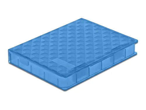 Delock Schutzgehäuse für 2.5? HDD / SSD blau - Zubehörtyp: Aufbewahrung