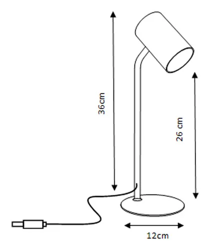 UNiLUX Schreibtischleuchte Katz 208 lm, Schwarz - Betriebsart: Kabel - Lampensockel: LED - Farbtemperatur Kelvin: 3000 bis 6000 K - Gesamtleistung: 2 W - Dimmbar: dimmbar - Zusätzliche Ausstattung: Dimmer - Ein/Aus-Schalter - Tragbar