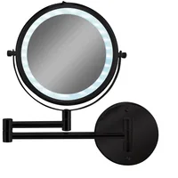 Kleine Wolke Brilliant wall mirror Round Black
