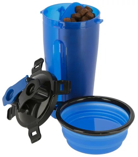 Kerbl Futter- und Wasserbehälter 2 x 350 ml - Material: Kunststoff - Silikon - Tierart: Hund - Produkttyp: Wassernapf - Futternapf