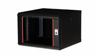 Equip 19 Netzwerkschrank Glastür PM 600x600mm 7HE schwarz