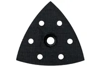 Metabo Dreieckschleifplatte 90 mm, mit Kletthaftung - Zubehörtyp: Schleifplatte - Für Material: Stahlblech - Stahl - Holz