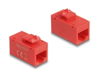 DELOCK Keystone Modul RJ45 BURJ45 BU Cat.6A UTP rot