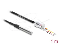 DeLOCK 91384 sensor/actuator cable 1 m RJ-45 Black