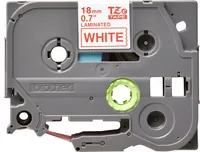 Brother TZE-242 nastro per etichettatrice Rosso su bianco