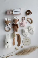 Oykami Geschenkset Madeira Rosa mit Miffy Nachtlicht - Material: Holz - Organische Baumwolle - Detailfarbe: Beige - Weiss - Rosa