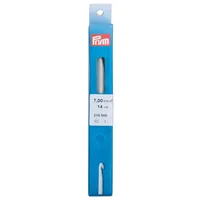 Prym Häkelnadel für Wolle Ø 7 mm x 14 cm, Grau - Material: Kunststoff - Produkttyp: Häkelnadel