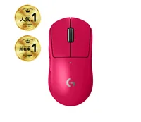 Logitech Gaming-Maus Pro X Superlight 2 Lightspeed Magenta - Maus Features: Umschaltbare DPI-Auflösung - Seitliche Zusatztasten - Scrollrad - Integrierter Speicher - Bedienungsseite: Rechtshänder - Detailfarbe: Magenta - Gewicht: 60 g - Verbindungsart: Ka