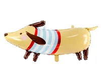 Partydeco Folienballon Dachshund Braun - Packungsgrösse: 1 Stück - Grösse: 88 x 73 cm - Motiv: Hund - Produkttyp: Folienballon - Material: Folie - Detailfarbe: Braun