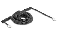 DELOCK TelefonkabelSpiralkabel RJ11 St. zu RJ11 St. 10m