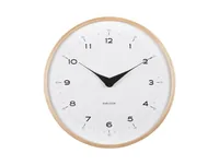KARLSSON Wanduhr Osado Dome 30 cm, Weiss - Form: Rund - Detailfarbe: Weiss - Uhrtyp: Analog - Funksignal: Nein - Funktionen: Zeit - Detailmaterial: Sperrholz