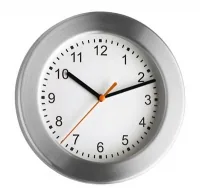 TFA Dostmann Wanduhr mit Aluminiumrahmen Silber - Form: Rund - Detailfarbe: Silber - Uhrtyp: Analog - Funksignal: Nein - Funktionen: Zeit - Detailmaterial: Kunststoff
