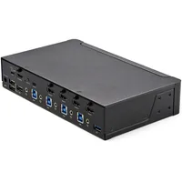 StarTech.com 4 Port HDMI KVM Switch - Einzelmonitor 4K 60Hz Ultra HD HDR - HDMI 2.0 KVM Switch mit 2 Port USB 3.0 Hub (5 Gbit/s)