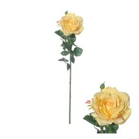 CHALET Kunstblume Rose 66 cm, Gelb - Produkttyp: Schnittblumen und Zweige - Detailfarbe: Gelb - Detailmaterial: Kunststoff - Grundmaterial: Kunststoff