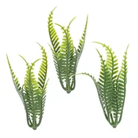 HobbyFun Mini-Utensilien Farn I 7 cm, 3 Stück - Detailfarbe: Grün - Material: Kunststoff - Verpackungseinheit: 3 Stück - Motiv: Garten - Anlass: Basteln