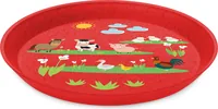Koziol Kinderteller Connect Farm - Art: Kinderteller - Materialtyp: Biokunststoff - Material: Biozirkulärer Kunststoff - Eigenschaften: Bio-Kunststoff - CO2 neutral / kompensiert - Detailfarbe: Rot - Spülmaschinenfest: Ja