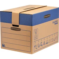 Fellowes Umzugsbox FastFold 46.3 x 48.0 x 63.2 cm, 5 Stück - Produkttyp: Umzugsbox - Detailfarbe: Braun - Breite: 46.3 cm - Höhe: 63.2 cm - Tiefe: 48 cm - Volumen: 127 l