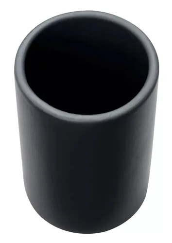 diaqua® Zahnputzbecher Zylo Schwarz - Detailfarbe: Schwarz - Detailmaterial: Keramik - Grundmaterial: Keramik
