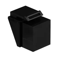 EFB Blindeinsatz RJ45 schwarz RAL9011, fr Keystoneausbrche, VPE 100