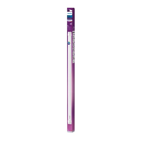 Philips LED T8 Röhre, 600 mm, G13 Sockel, 8W, 800 lm Neutralweiss (NW) - Energieeffizienzklasse EnEV 2020: F - Lampensockel: G13 - Farbtemperatur Kelvin: 4000 K - Gesamtleistung: 8 W - Dimmbar: nicht dimmbar - Zusätzliche Ausstattung: EyeComfort