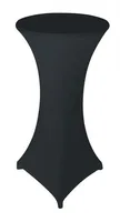 Dameco Stehtisch-Husse 60 cm/65 cm x 120 cm, Schwarz - Material: Polyester (PES) - Eigenschaften: Keine Eigenschaft - Breite: 65 cm - 60 cm - Länge: 120 cm - Motiv: Ohne Motiv - Detailfarbe: Schwarz