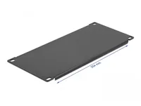 DELOCK 10"" Netzwerkschrank Blindabdeckung 3 HE schwarz
