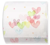Paper + Design Toilettenpapier Hearts Pastel  Rollen, 3-lagig, Mehrfarbig - Anzahl Rollen: 1 - Anzahl Lagen: 3 - Anzahl Blatt: 200 × - Detailfarbe: Mehrfarbig - Natürlich Leben: Keine Besonderheiten